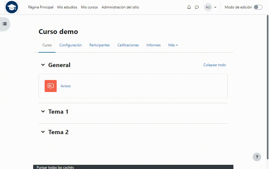 Añadir actividades o recursos